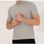 Pierre Cardin Açık Gri Melanj Slim Fit Polo Yaka Basic Tişört