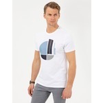 Pierre Cardin Erkek Beyaz T-Shirt 50254025-VR013