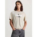 Calvin Klein Jeans Bisiklet Yaka Baskılı Bej Erkek T-Shirt J30J324008PED