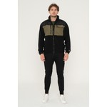 Jack & Jones Dik Yaka Rahat Kesim Siyah-Yeşil Erkek Polar 12247261