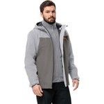 Jack Wolfskin Taubenberg 3In1 Jkt M Erkek Gri Mont 1115311-6185