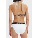 Calvin Klein Logolu Çıkarılabilir Dolgulu Üçgen Bayan Bikini Üstü KW0KW01824 Ycd Beyaz