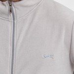 Slazenger Gri Sansa Regular Fit Dik Yaka Fermuarlı Uzun Kollu Erkek Sweatshirt Polar