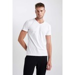 DeFacto Slim Fit V Yaka Basic Kısa Kollu Fanila L4884AZ23AU