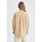 DeFacto Regular Fit Basic Uzun Kollu Gömlek Tunik Z0657AZ22HS