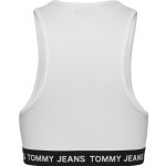 Tommy Jeans Bisiklet Yaka Beyaz Kadın T-Shirt DW0DW12945YBR