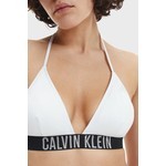 Calvin Klein Logolu Çıkarılabilir Dolgulu Üçgen Bayan Bikini Üstü KW0KW01824 Ycd Beyaz