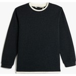 Koton Basic Sweatshirt Bisiklet Yaka Uzun Kollu Yumuşak Dokulu Fitilli