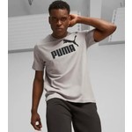 Puma Ess Logo Tee Gri Erkek T-Shirt 58666714