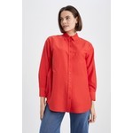 DeFacto Relax Fit Poplin Uzun Kollu Gömlek Tunik Z2251AZ23SP
