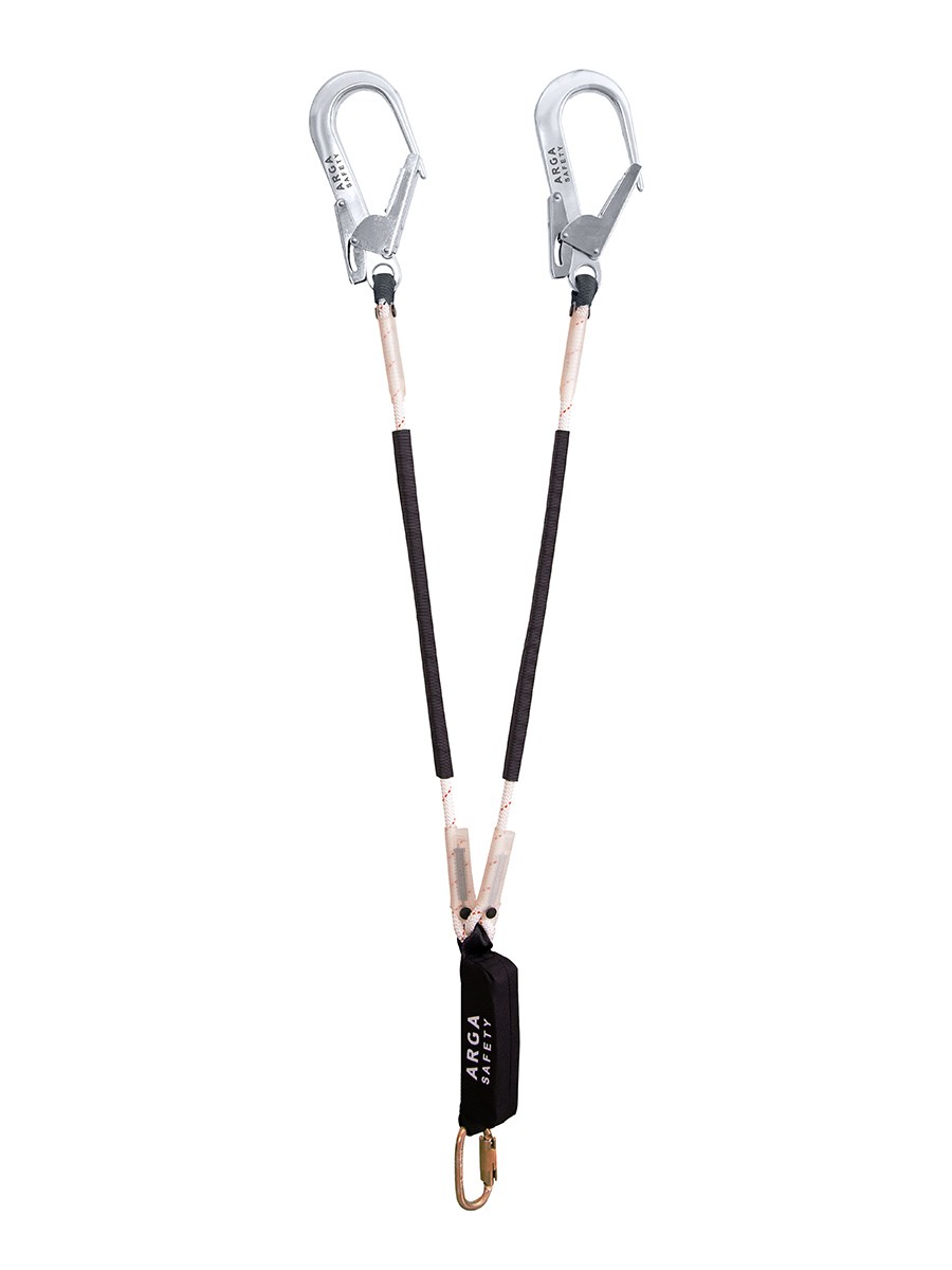 ARGA Safety Çift Kol Şok Emicili Lanyard ZUMA Y (DSA-60 + OKS-17 S)