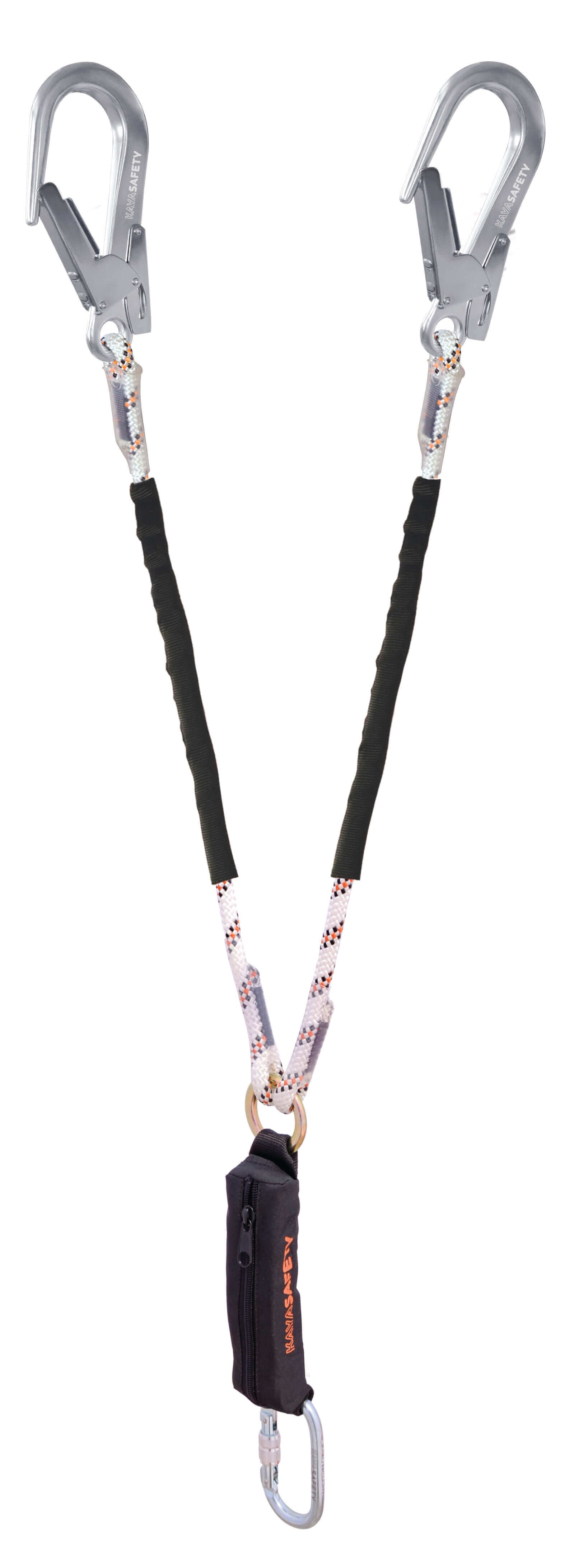 E-3 B Çift Kol Şok Emicili Lanyard (Büyük Kancalı)