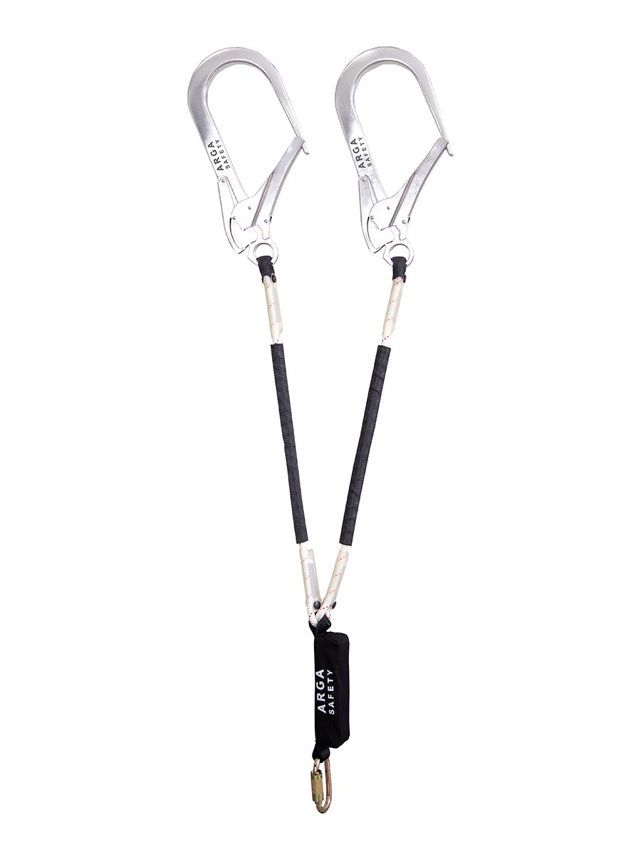 ARGA Safety Çift Kol Şok Emicili Lanyard ZUMA Y (DSA-110 + OKS-17 S)