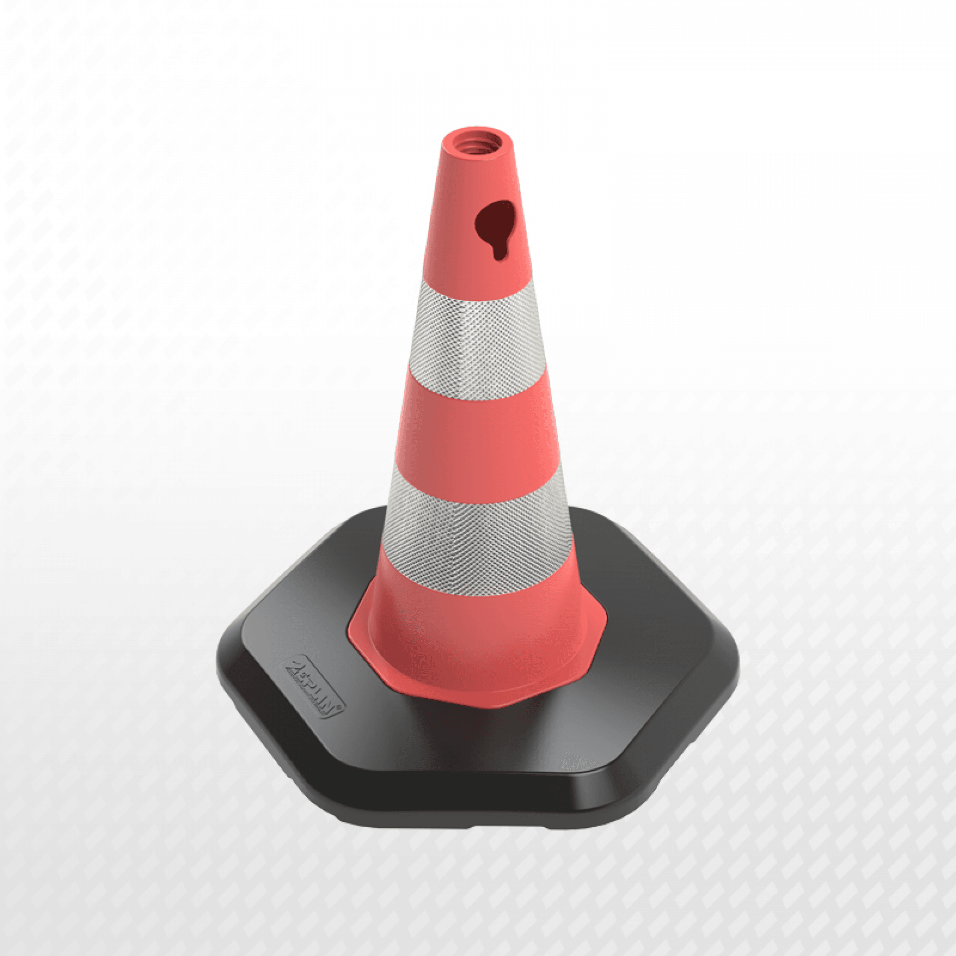50 CM PVC TRAFİK KONİSİ AĞIRLIKLI
