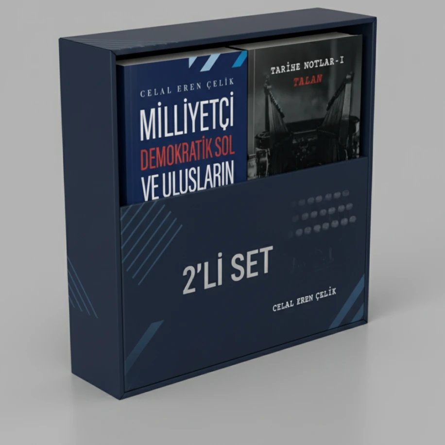 2'Lİ SET-MİLLİYETÇİ DEMOKRATİK SOL VE ULUSLARIN ÇIKIŞI VE TARİHE NOTLAR 1: "TALAN" (SINIRLI SAYIDA İSME ÖZEL İMZALI SET)