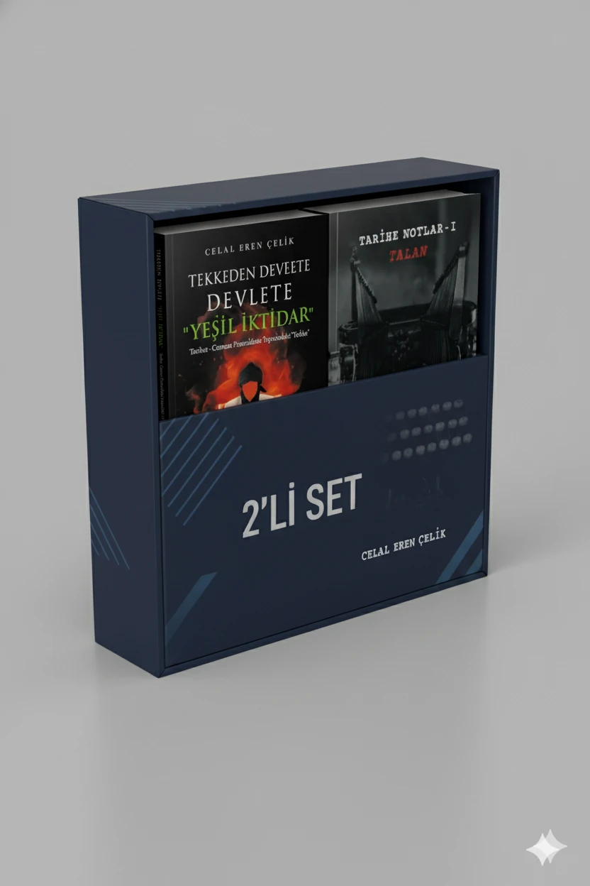 2'Lİ SET-TEKKEDEN DEVLETE: YEŞİL İKTİDAR ve TARİHE NOTLAR-1 “TALAN” (İSME ÖZEL İMZALI)