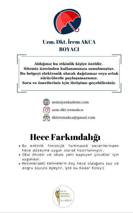 Hece Farkındalığı