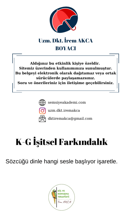 K&G farkındalık çalışması