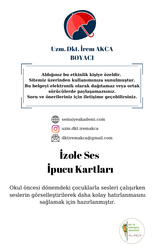 Ses İpucu Kartları