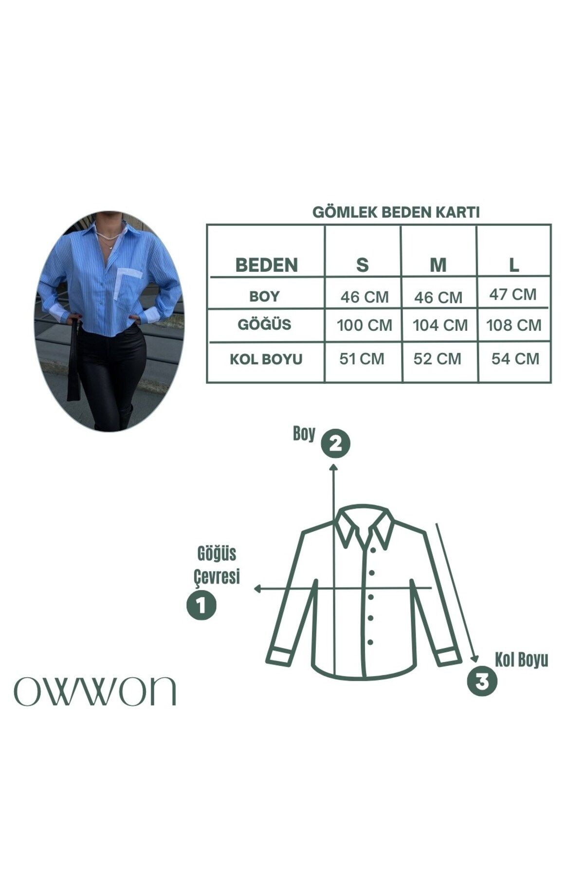 Kadın Crop Gömlek Cep Detaylı Özel Tasarım Dikey Çizgili Poplin Kumaş Mavi Renk