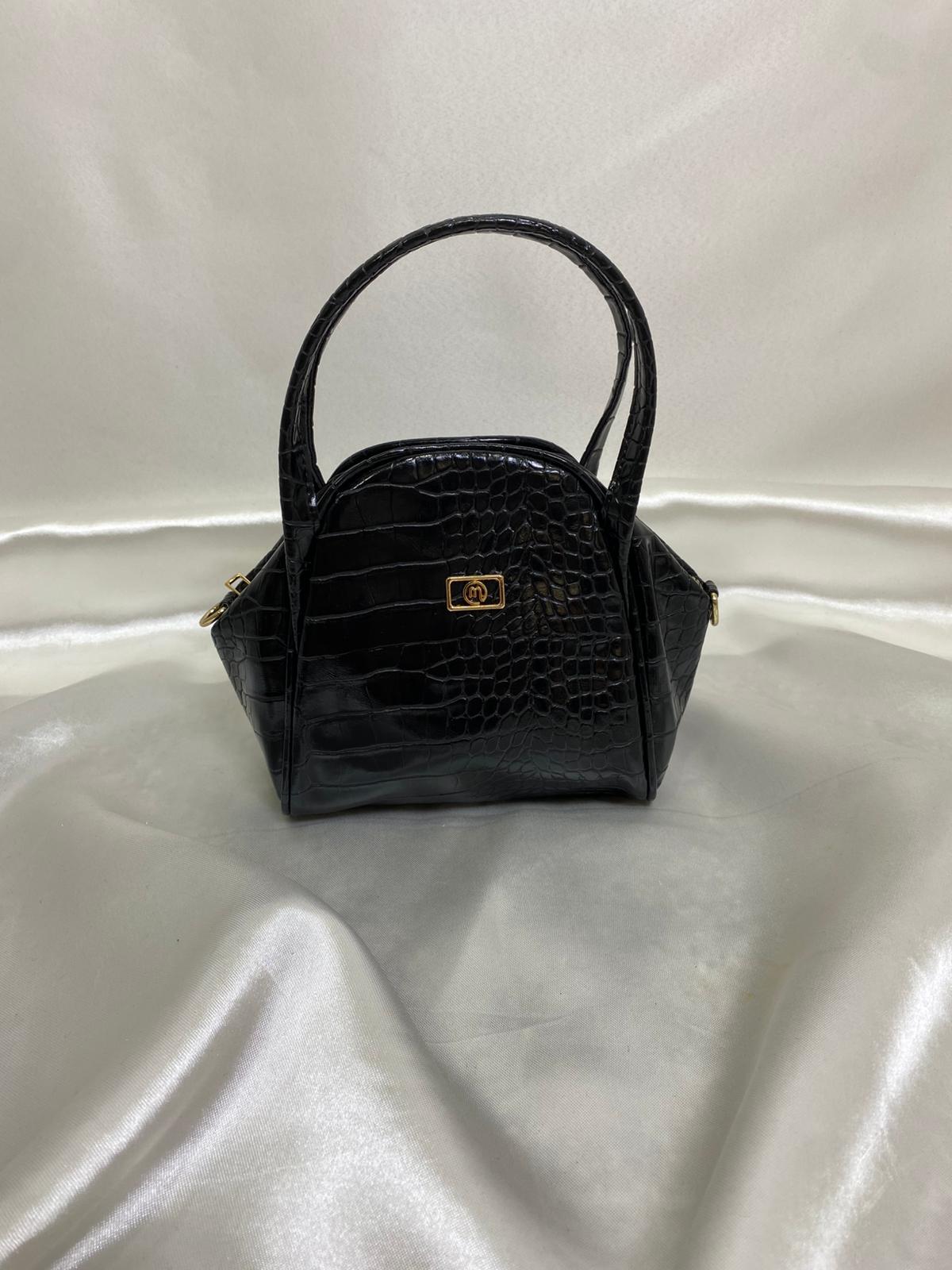 Kadın Timsah Derisi Görünümlü El Ve Omuz Çantası