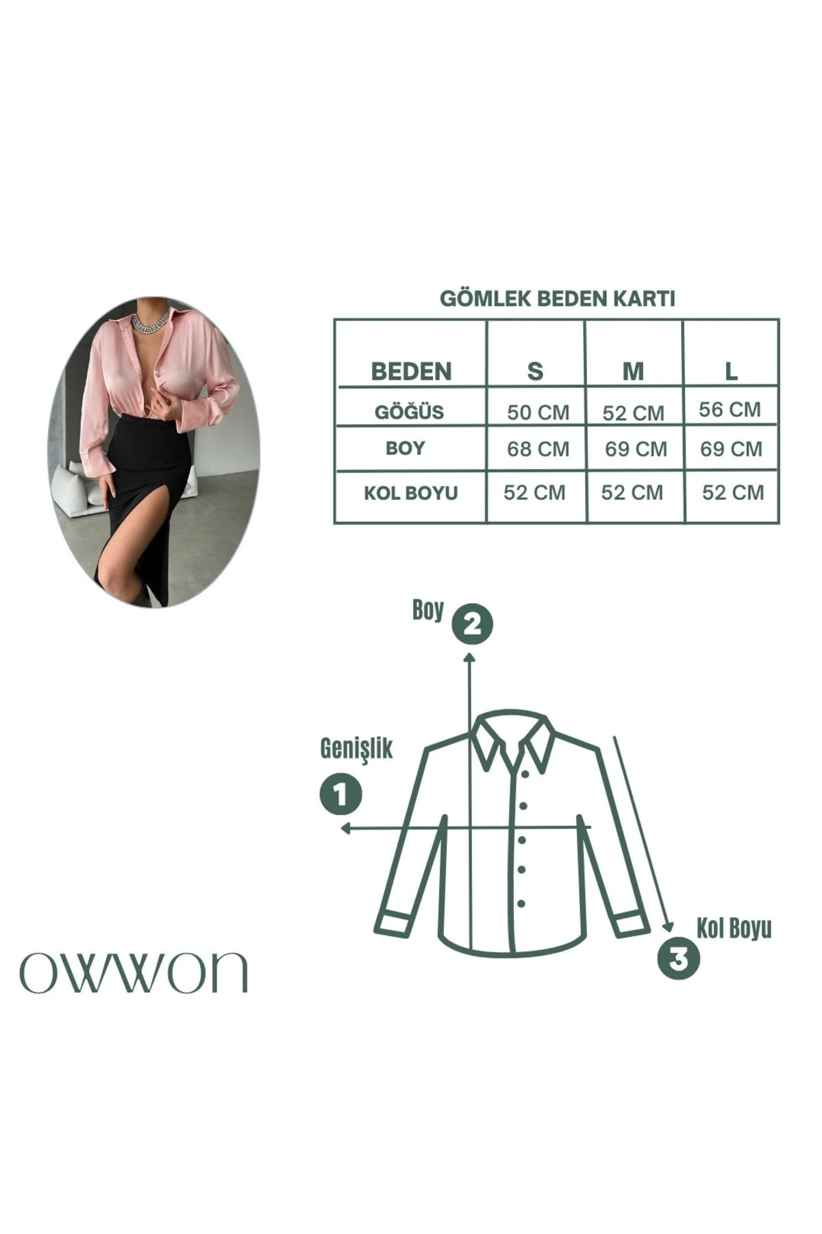 Kadın Bej Hafif Dökümlü Basic Saten Yüzeyli Gömlek