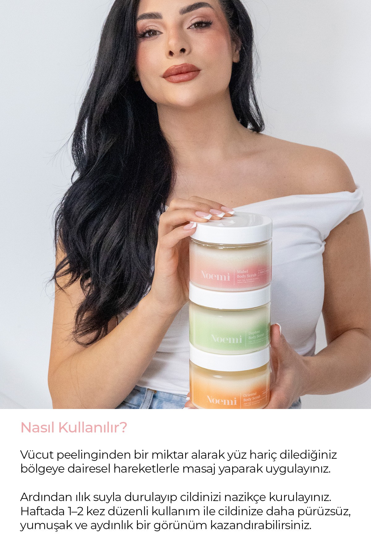 Doğal Body Scrub - Arındırıcı, Yoğun Nemlendirici El Ve Vücut Peelingi   - Mabel 300gr