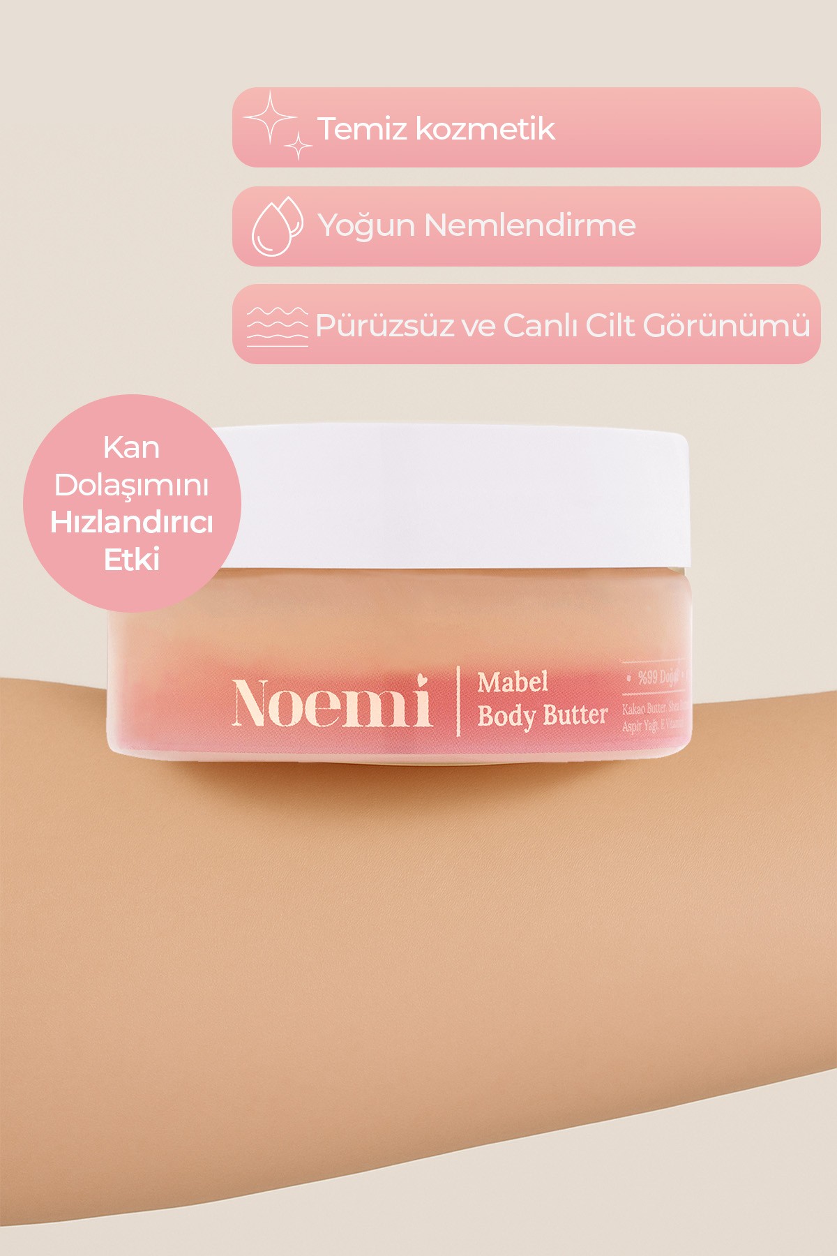 Noemi Body Butter - Yoğun Nemlendirici Vücut Yağı - Mabel 50ml