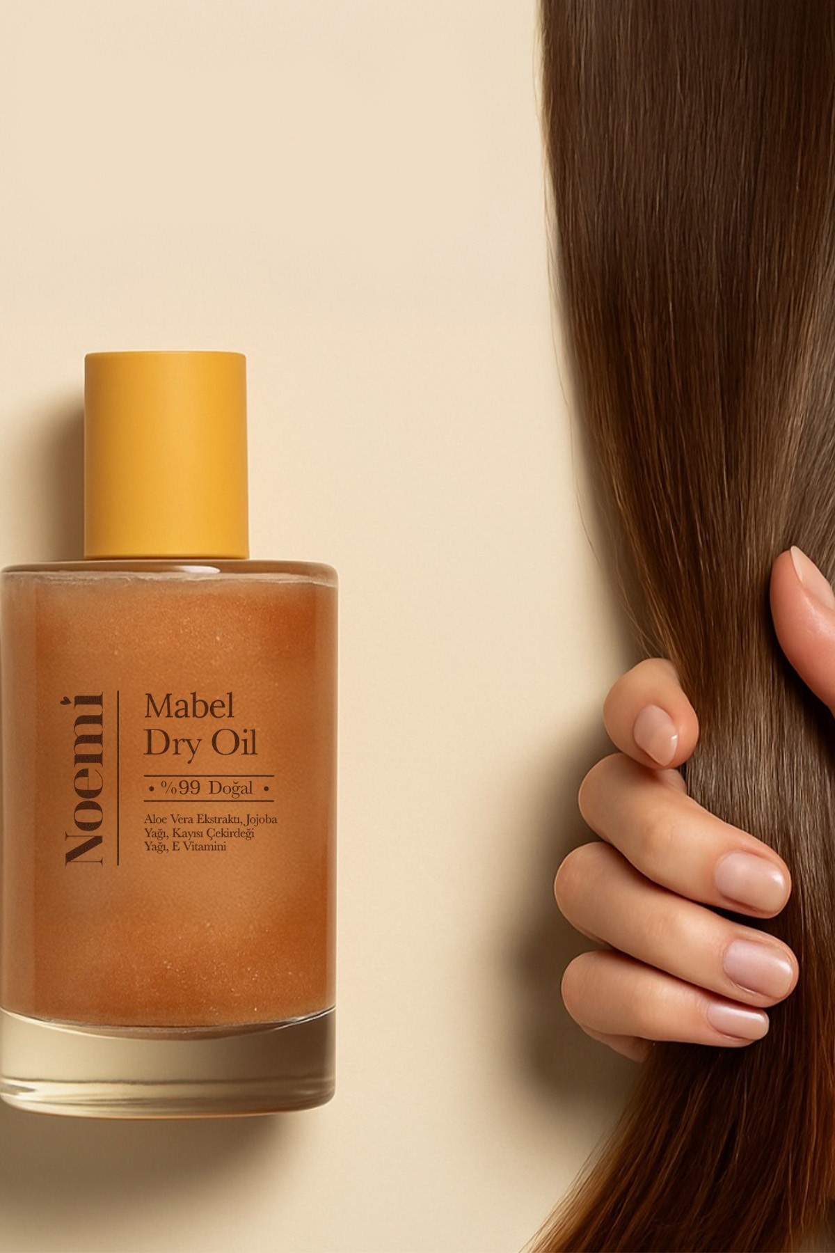 Noemi Dry Oil Mabel– 99% Doğal İçerikli Işıltılı Bakım Yağı – 100 ml