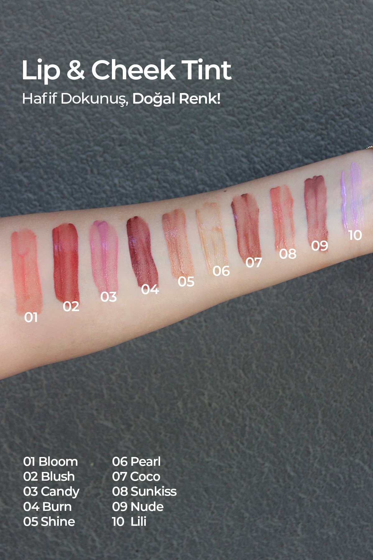 Lip & Cheek / Tint - Besleyici Özellik - 07 Coco