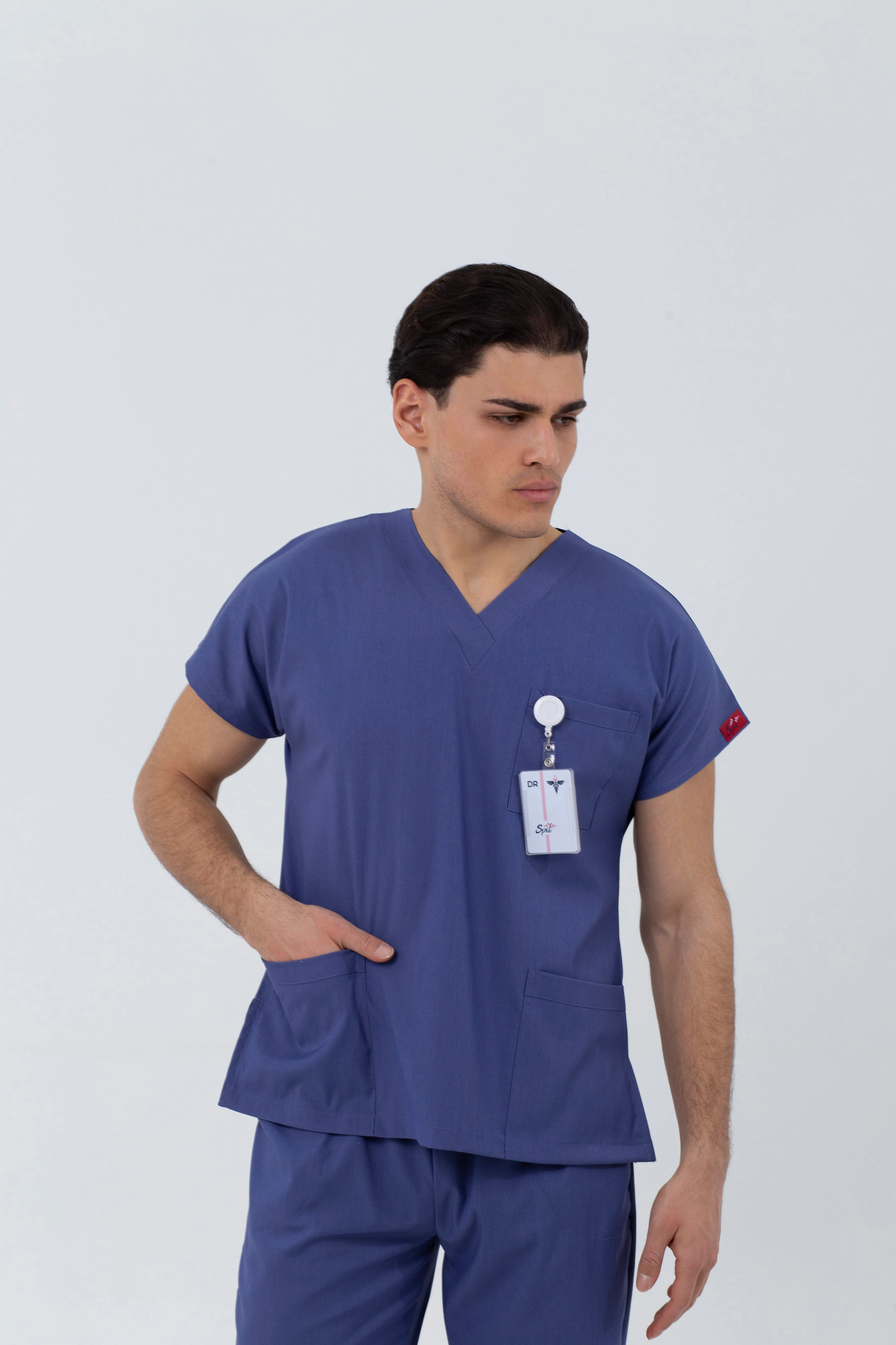 İNDİGO MAVİ MAGNESİA LİKRALI TEK ÜST - UNISEX