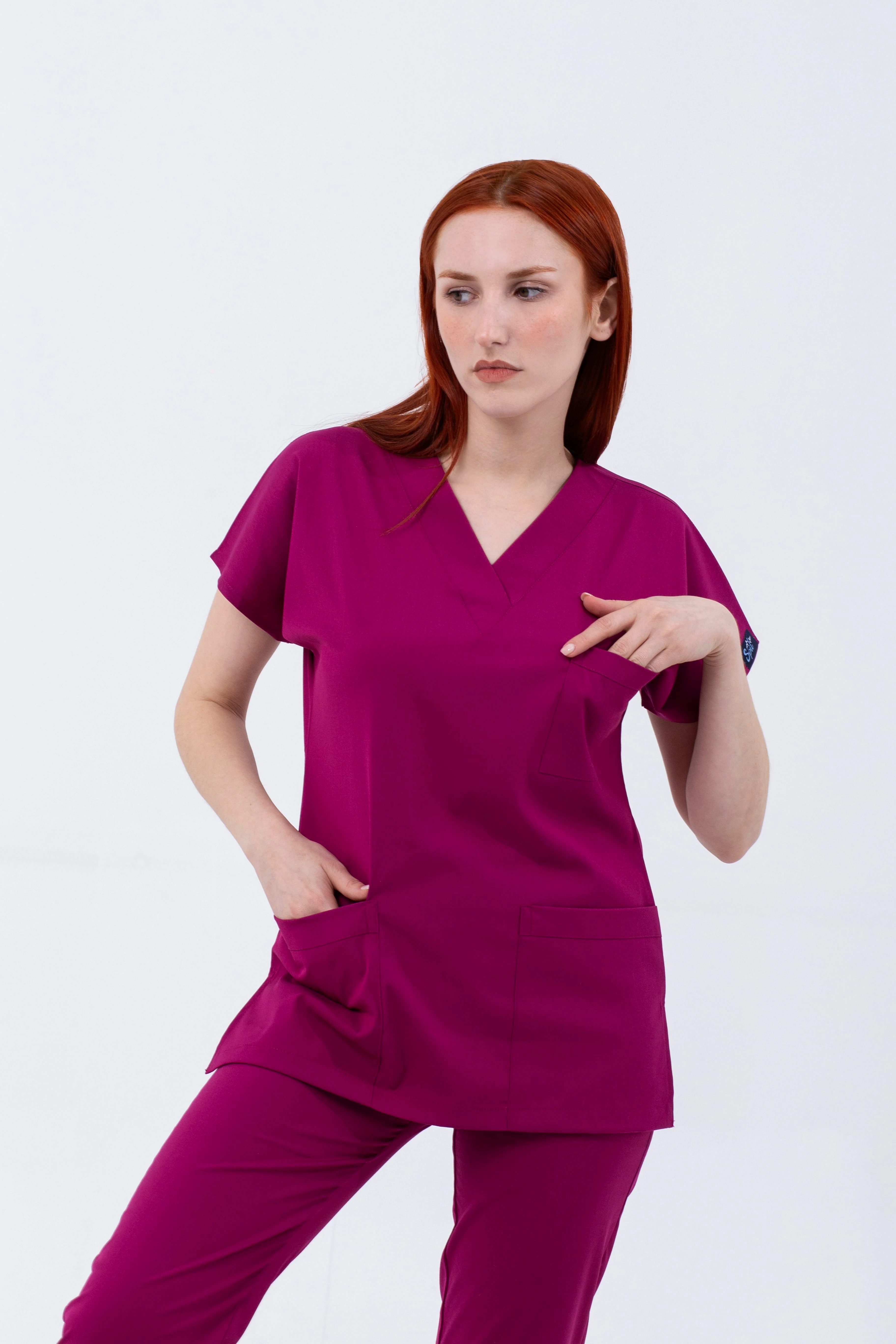 KOYU FUŞYA MAGNESİA LİKRALI TEK ÜST - UNISEX