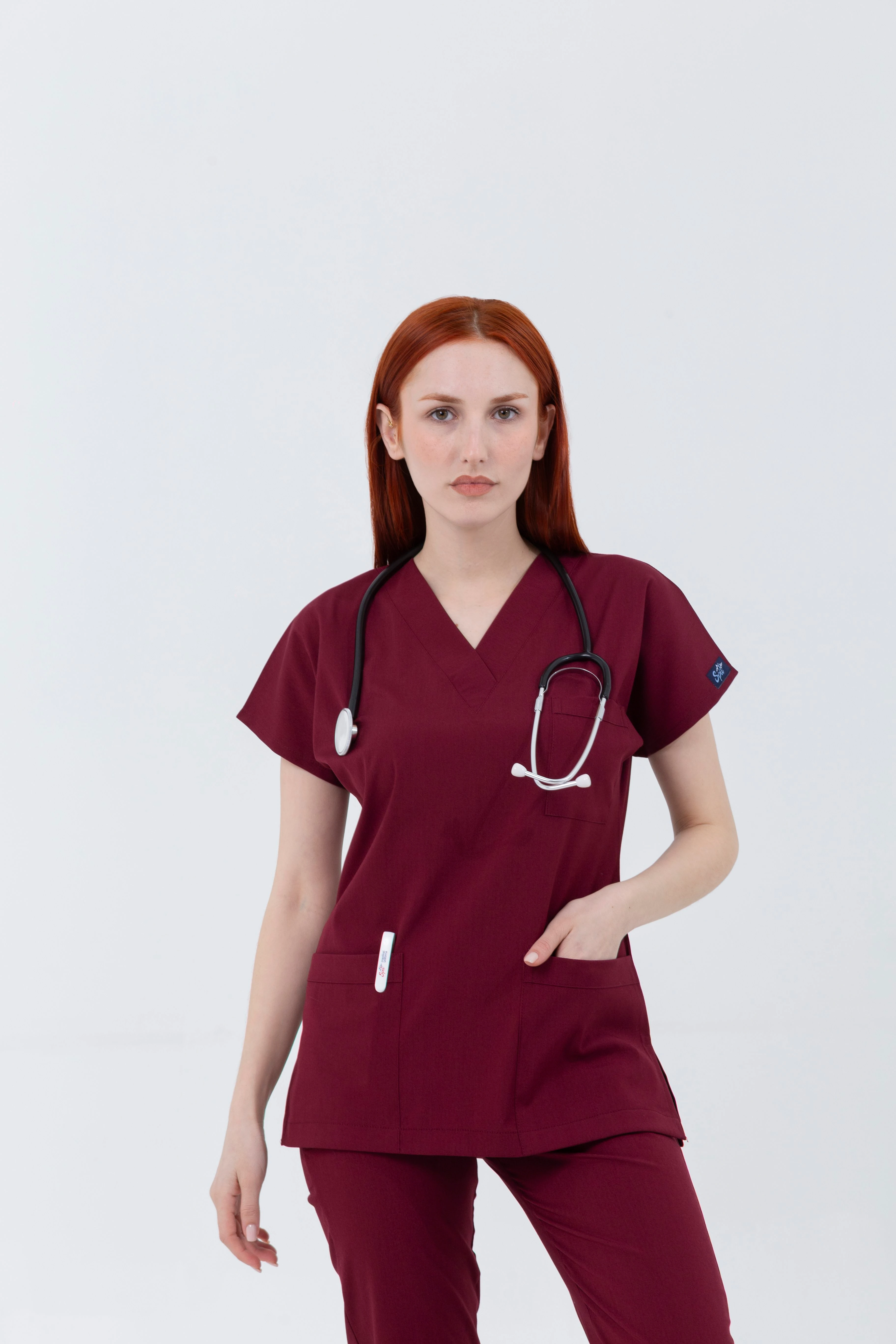 BORDO MAGNESİA LİKRALI TEK ÜST - UNISEX