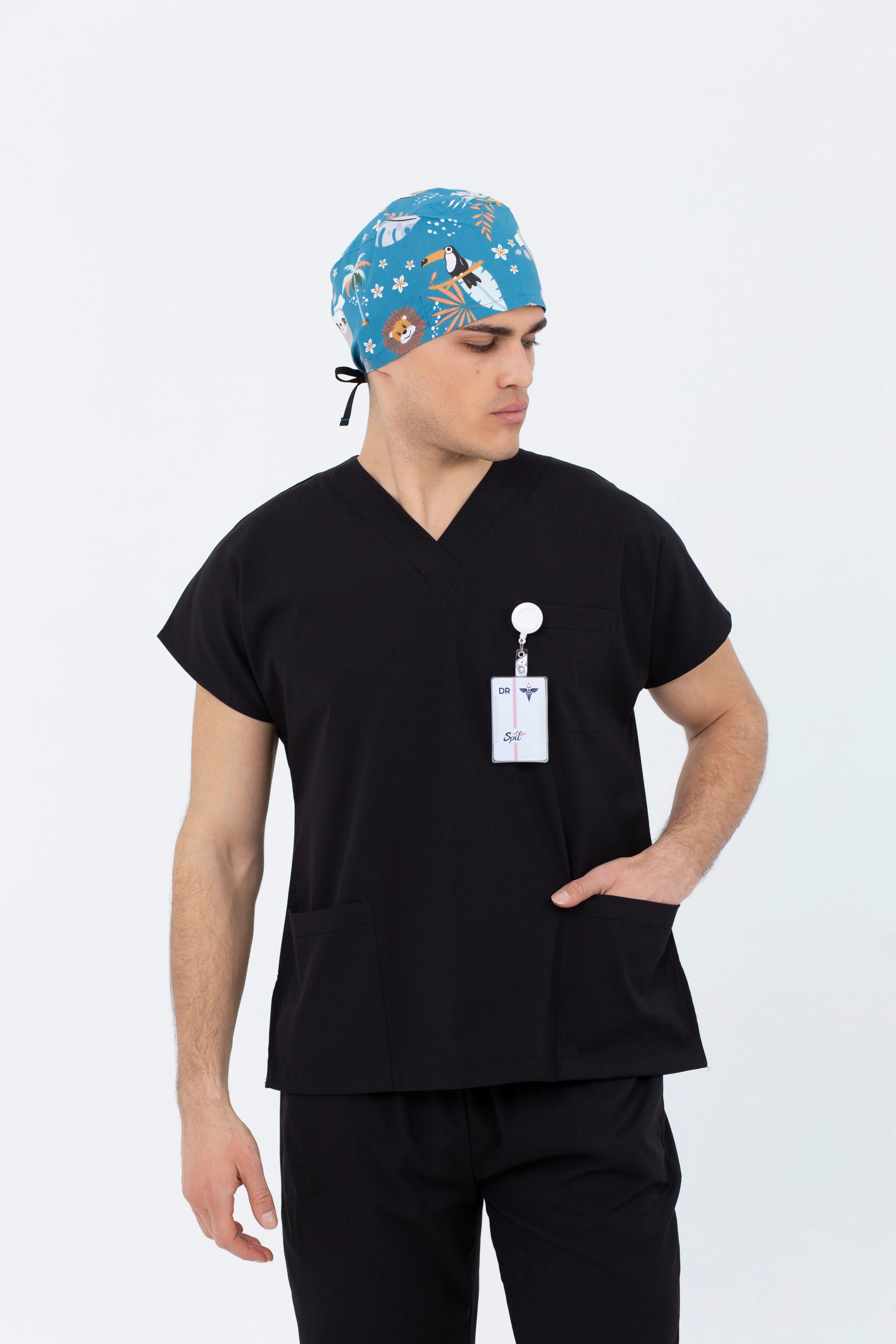 SİYAH MAGNESİA LİKRALI TEK ÜST - UNISEX