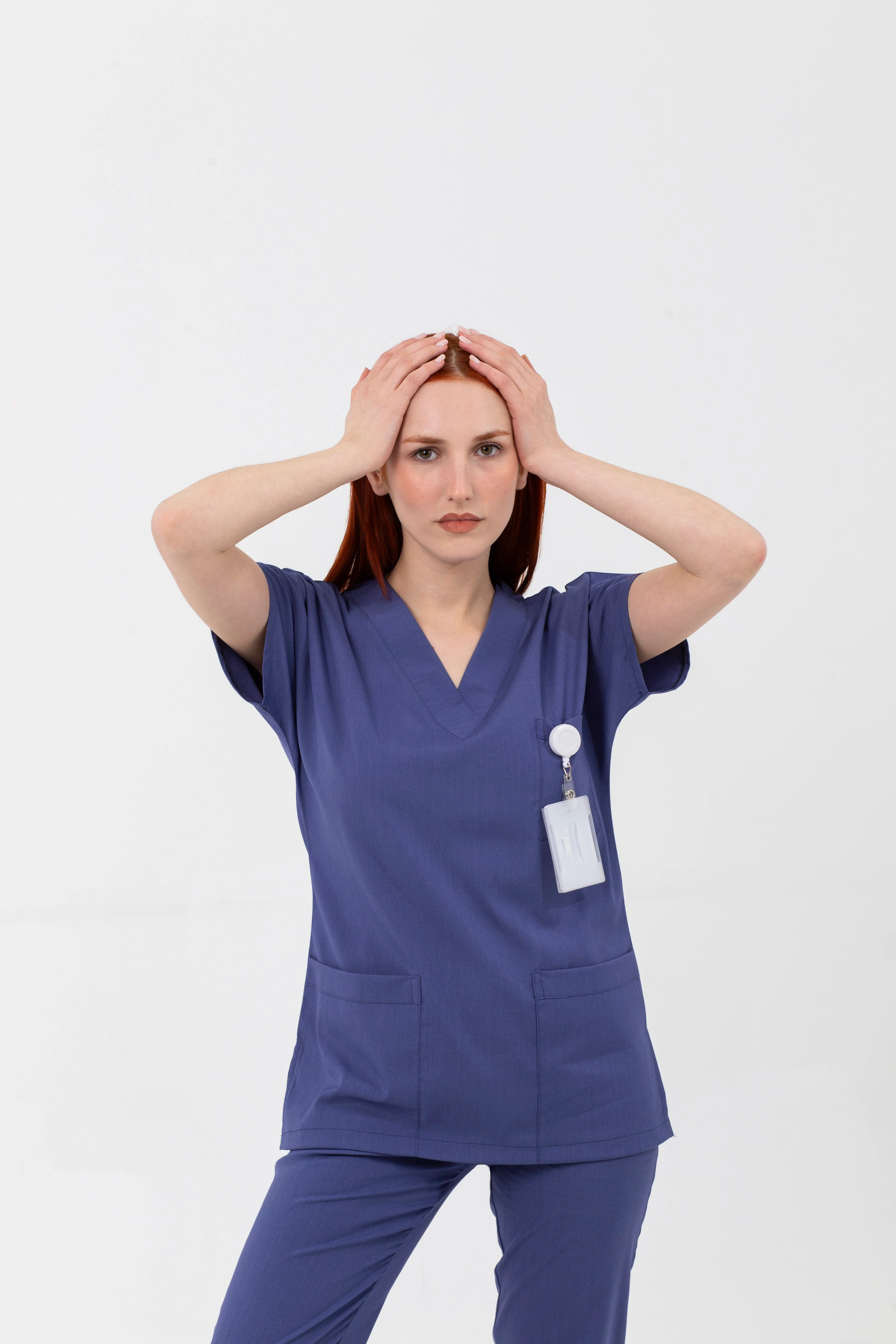 İNDİGO MAVİ MAGNESİA LİKRALI TEK ÜST - UNISEX