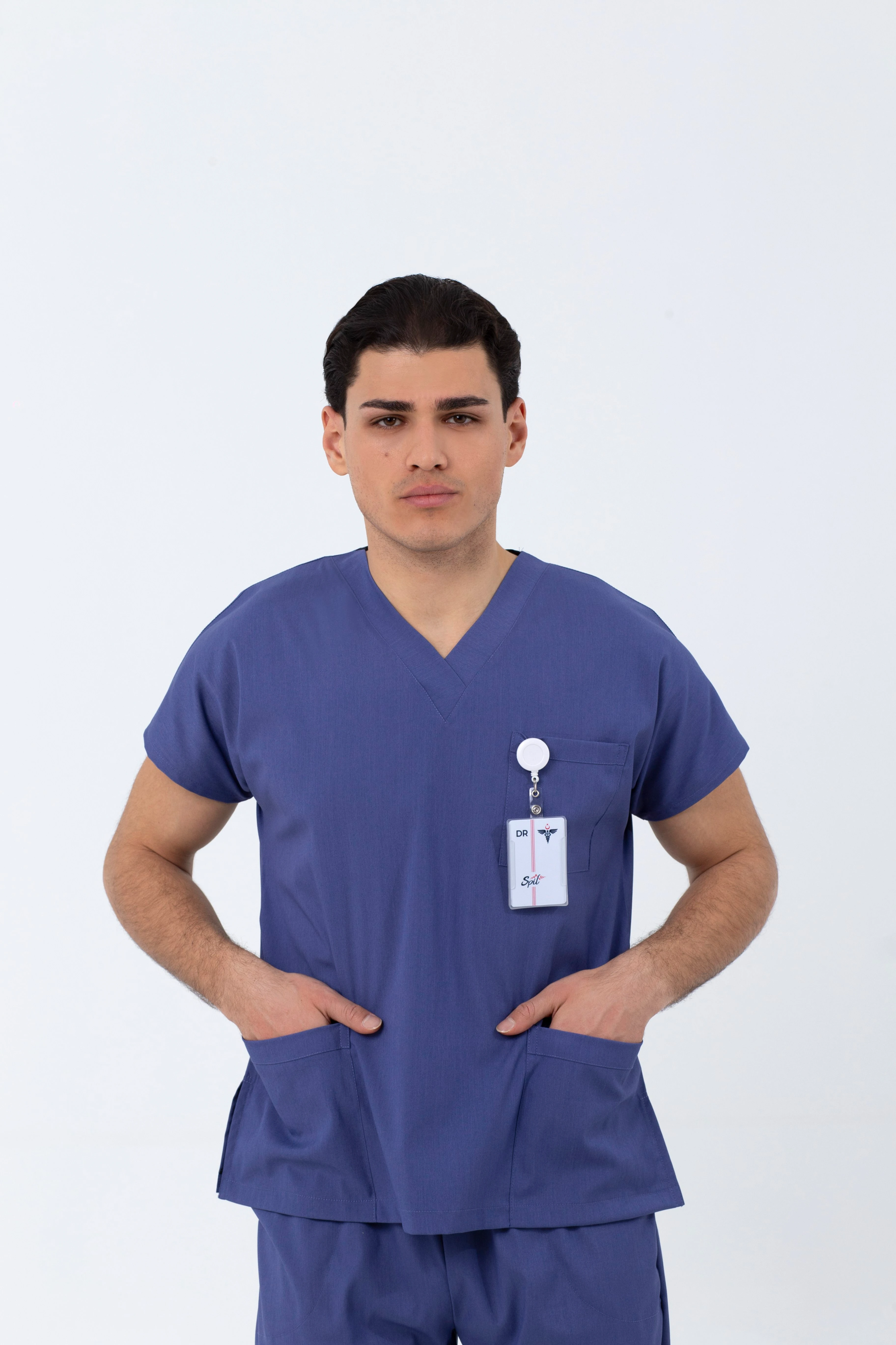 İNDİGO MAVİ MAGNESİA LİKRALI TEK ÜST - UNISEX