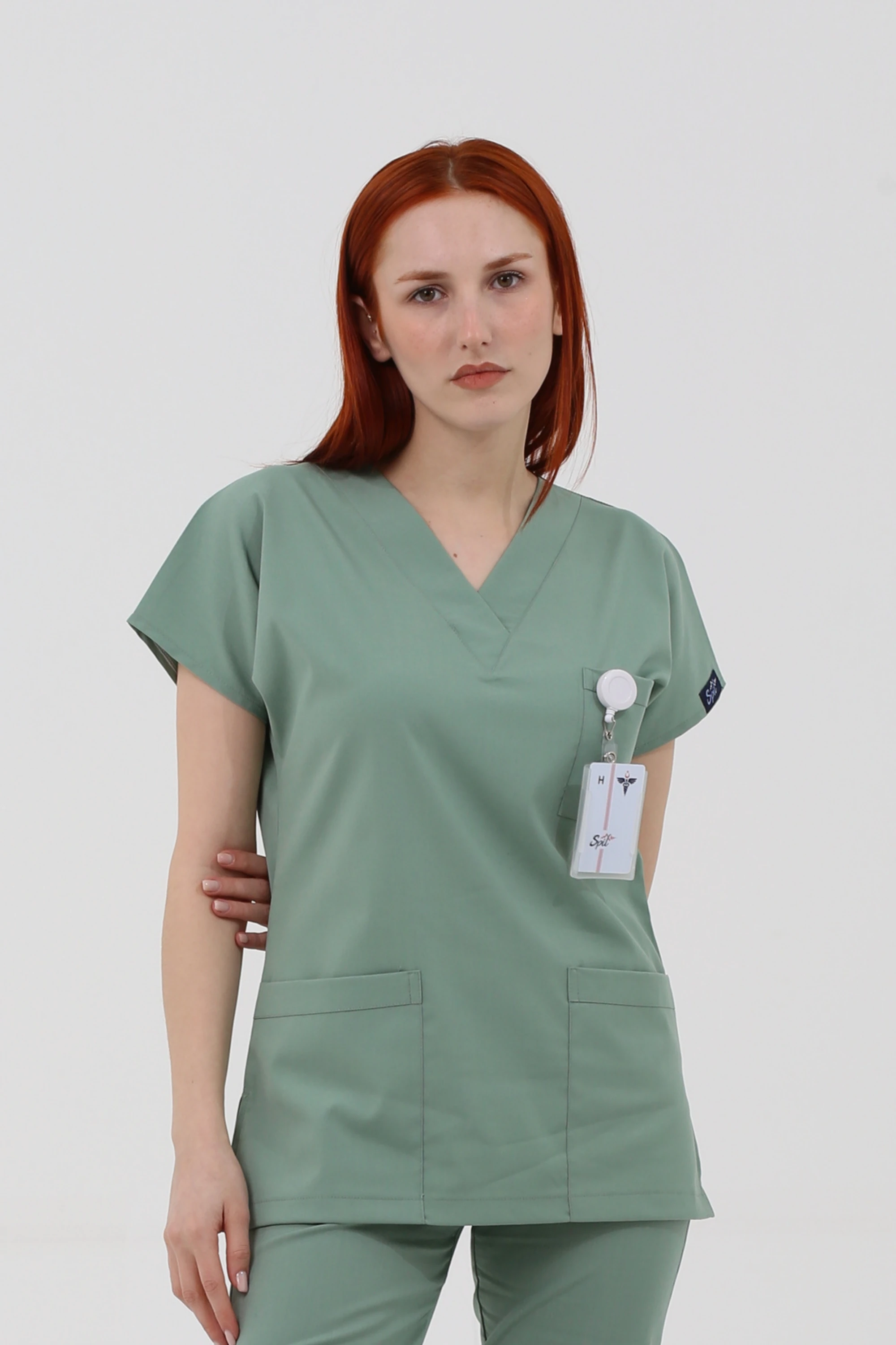 ÇAĞLA YEŞİL MAGNESİA LİKRALI TEK ÜST - UNISEX