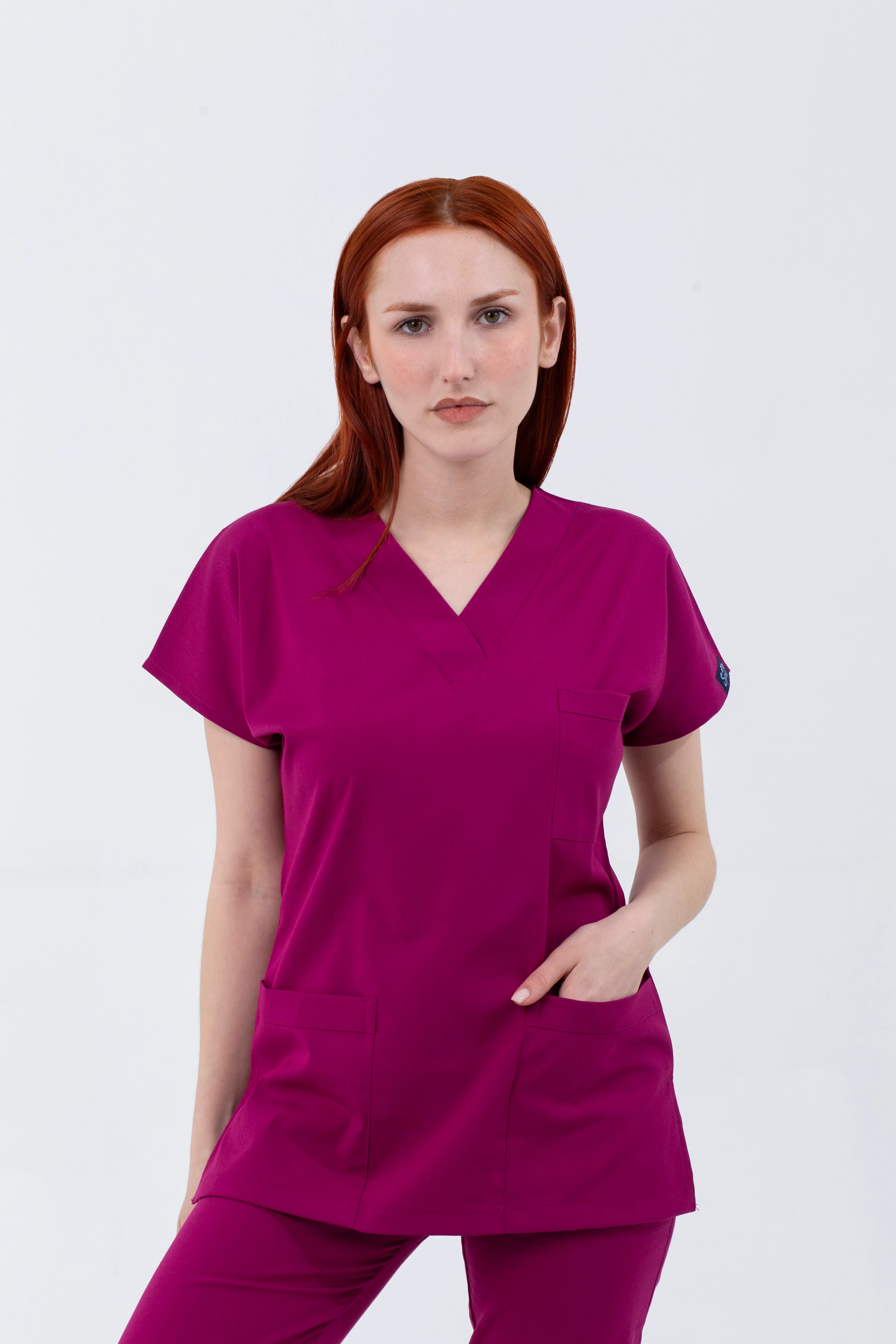 KOYU FUŞYA MAGNESİA LİKRALI TEK ÜST - UNISEX