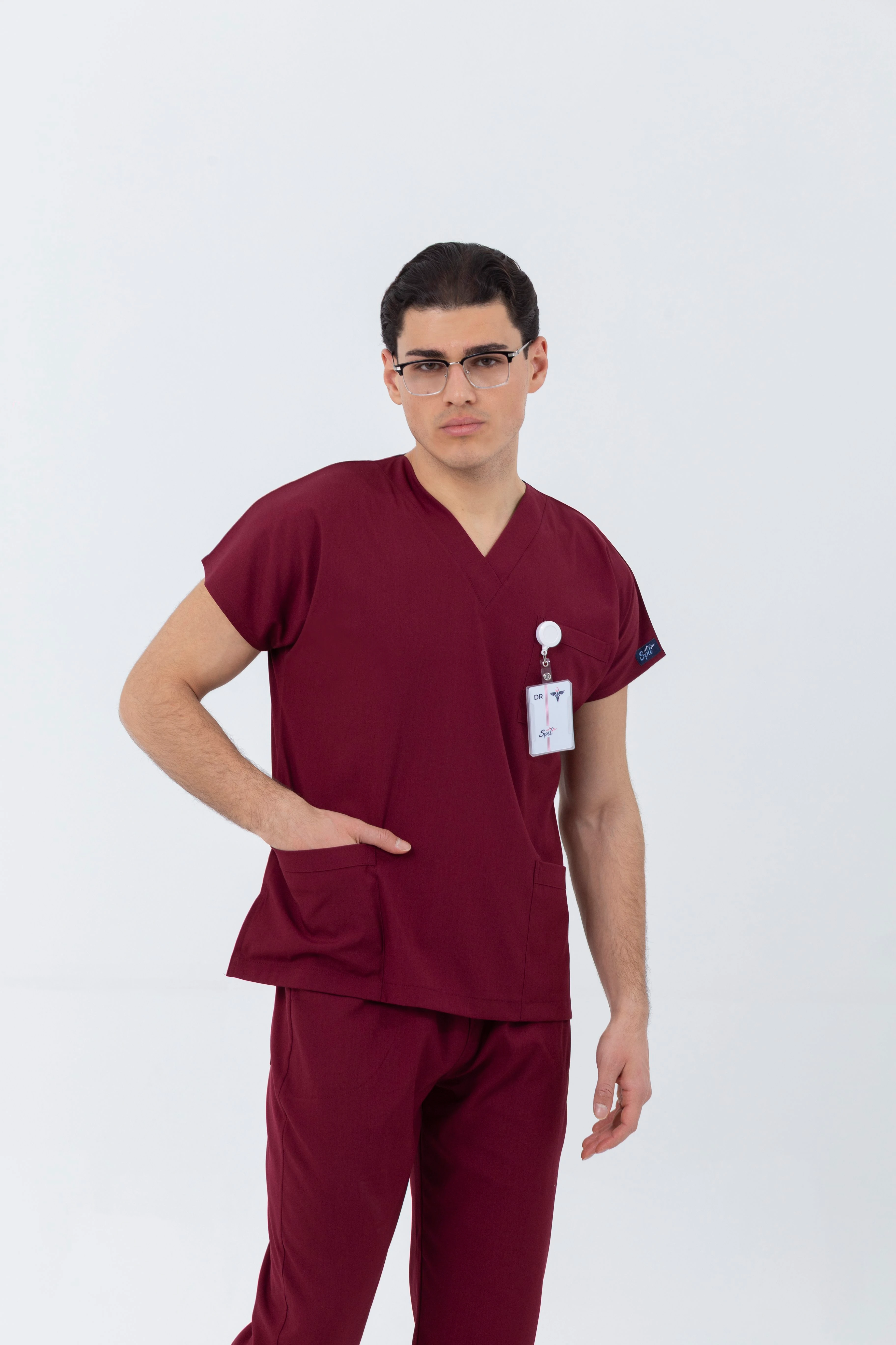 BORDO MAGNESİA LİKRALI TEK ÜST - UNISEX