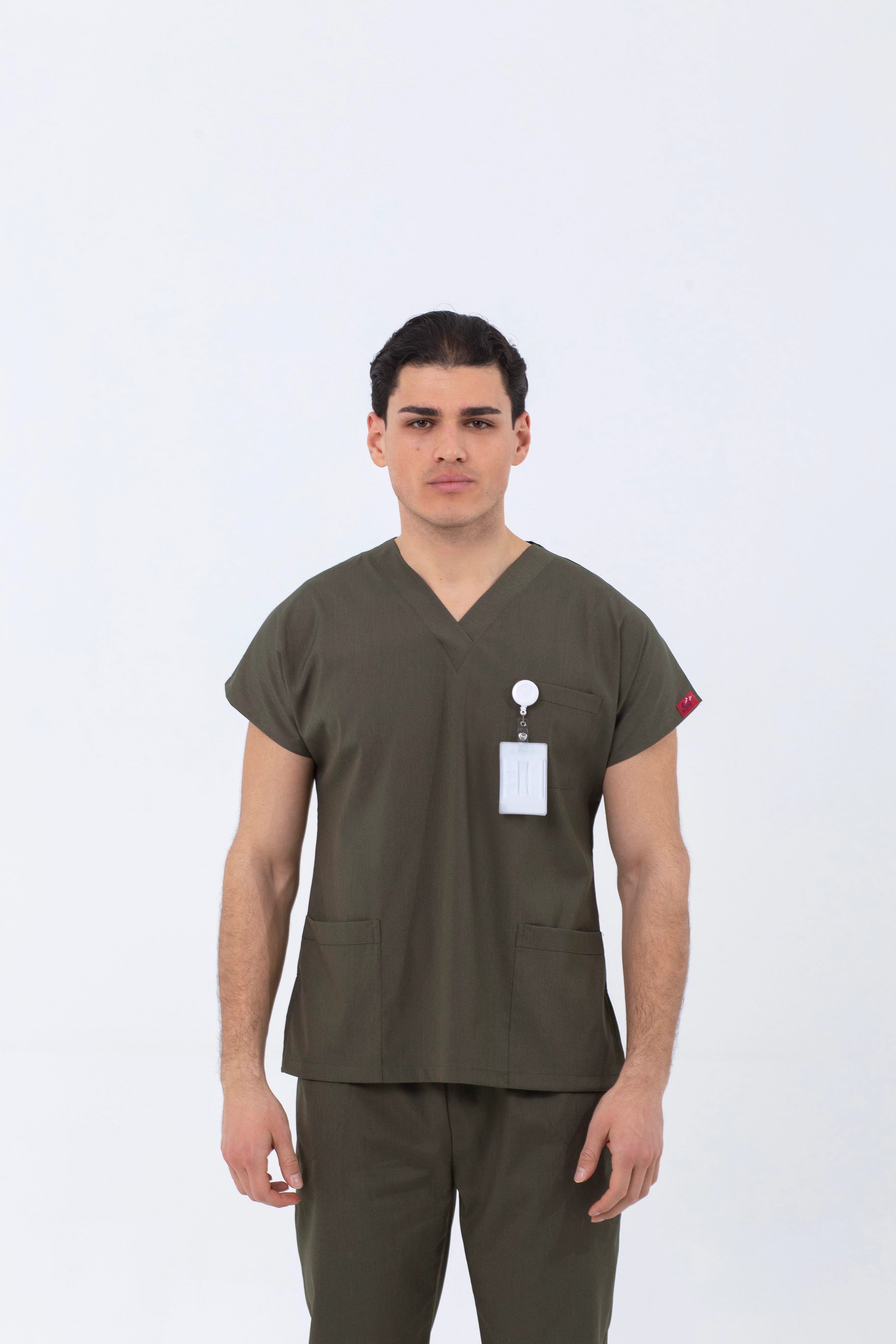 HAKİ YEŞİL MAGNESİA LİKRALI TEK ÜST - UNISEX