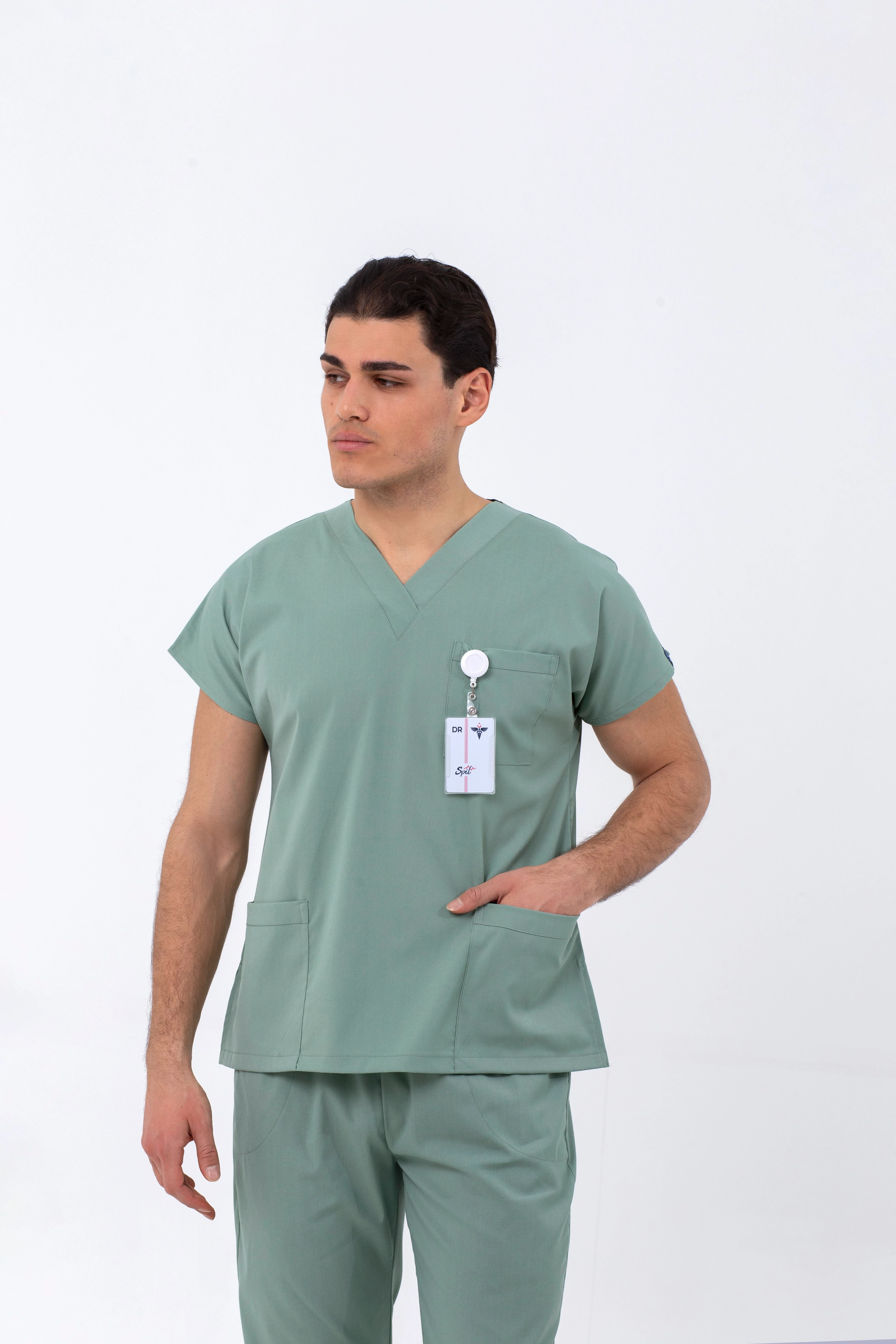 ÇAĞLA YEŞİL MAGNESİA LİKRALI TEK ÜST - UNISEX