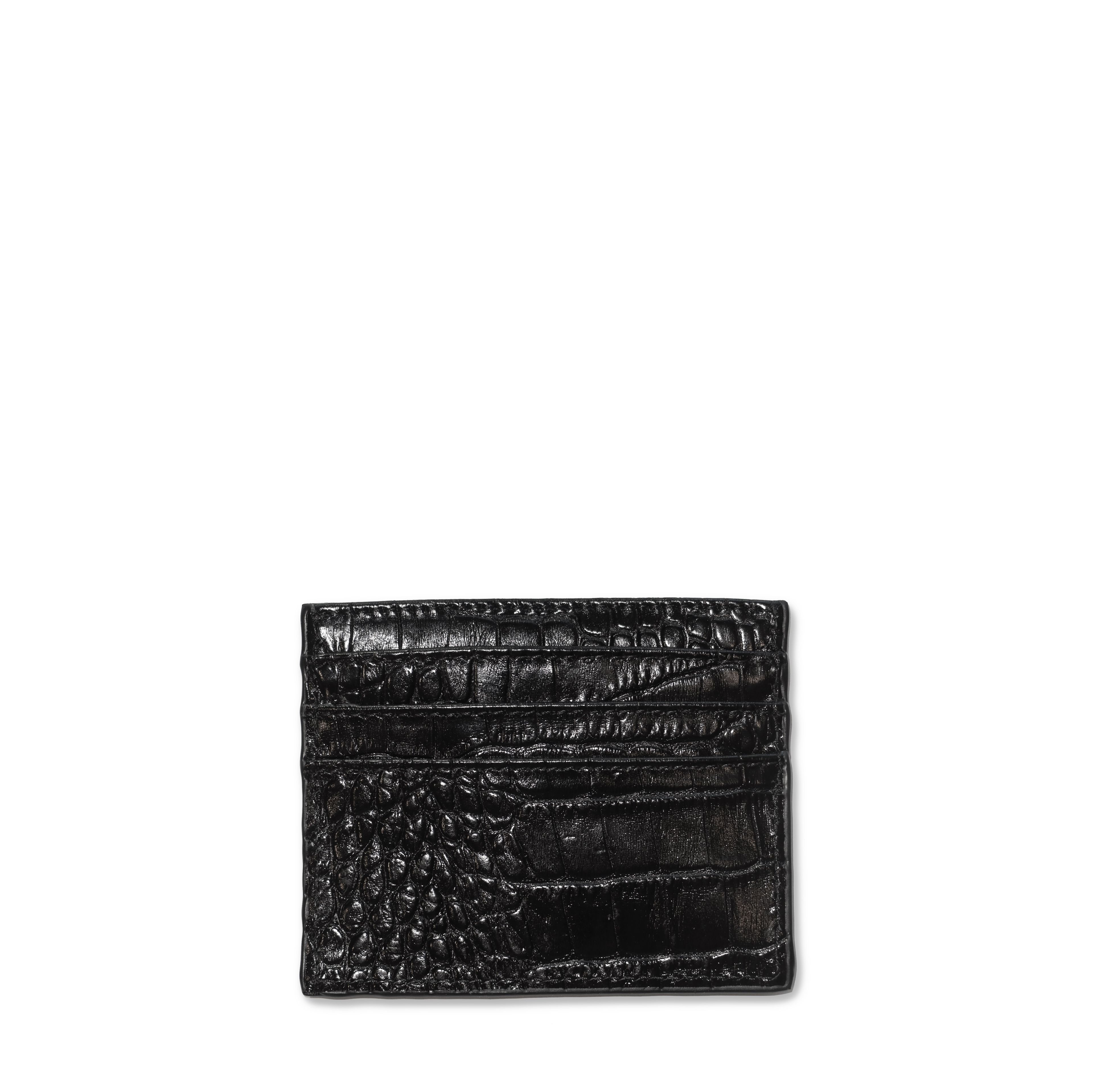 LOVE Cardholder - Black Crocodile