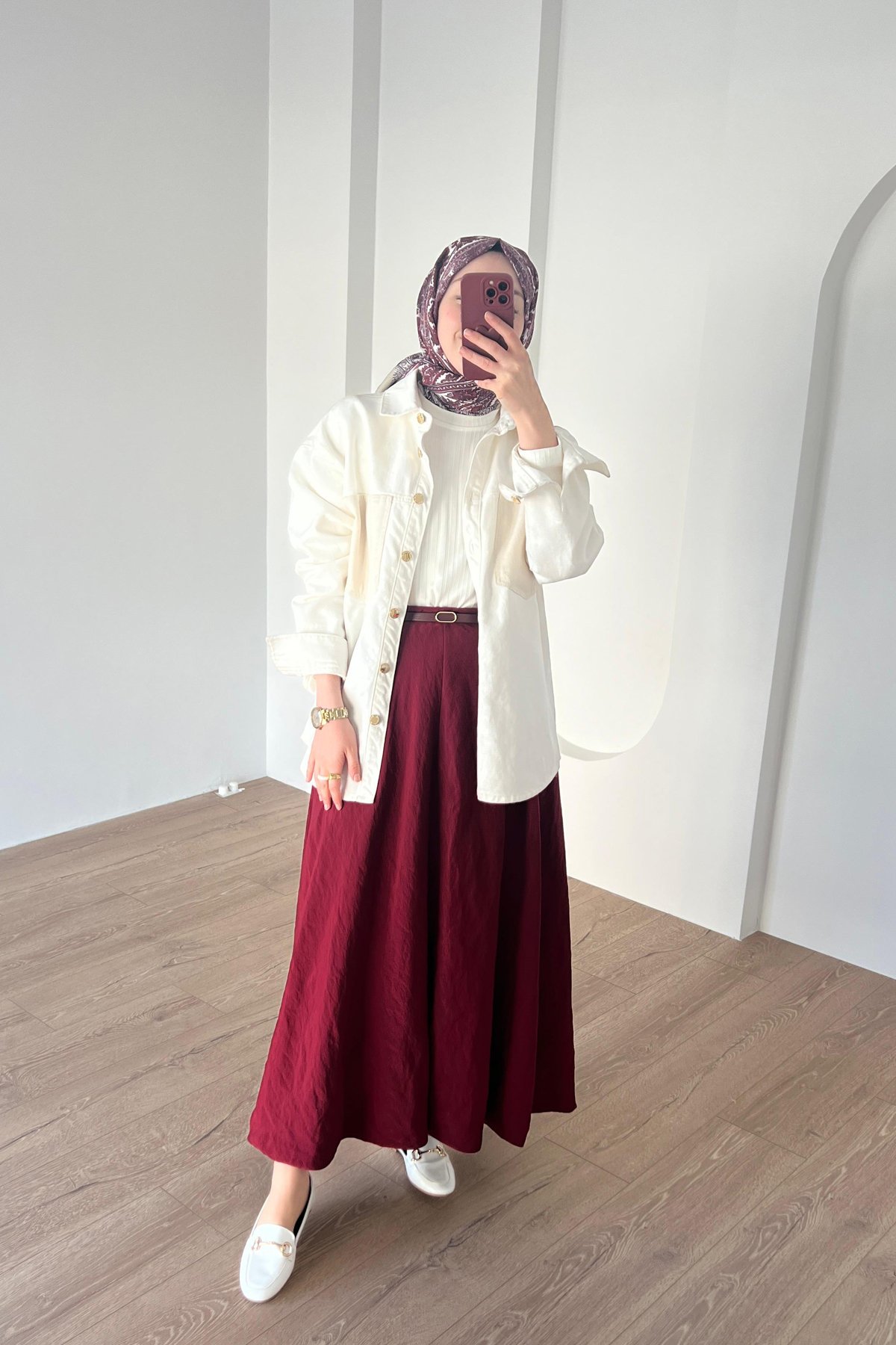 Balon Etek Bordo