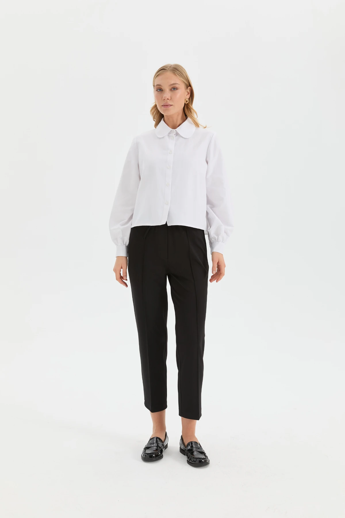 Havuç Form Örme Pantolon