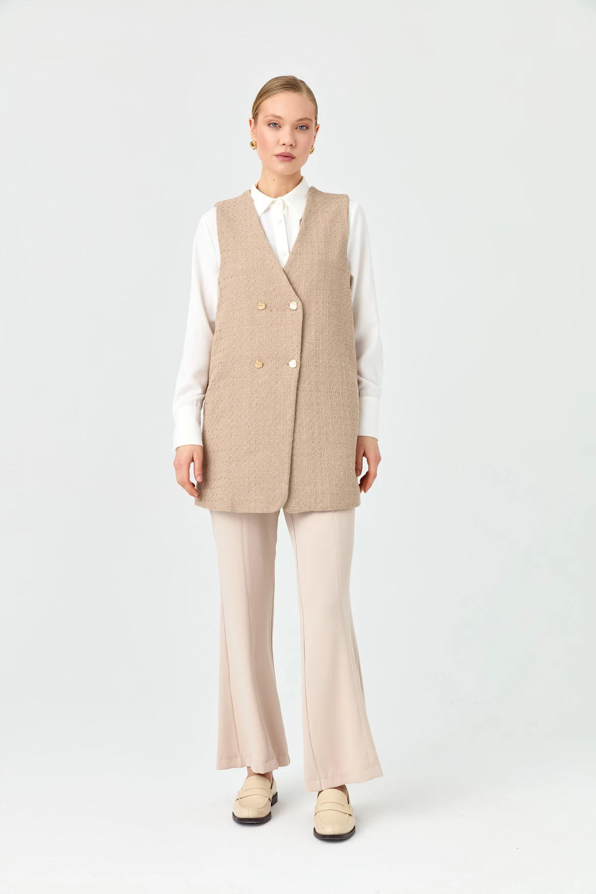 Max Tüvit Yelek Bej