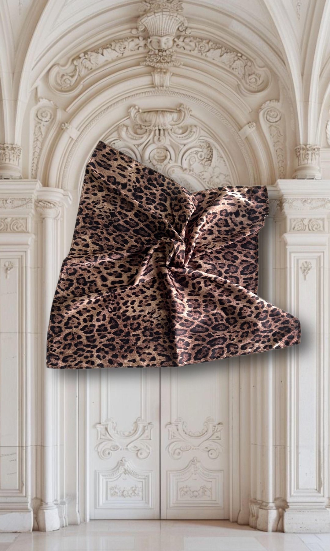 Leopar Desenli Fular