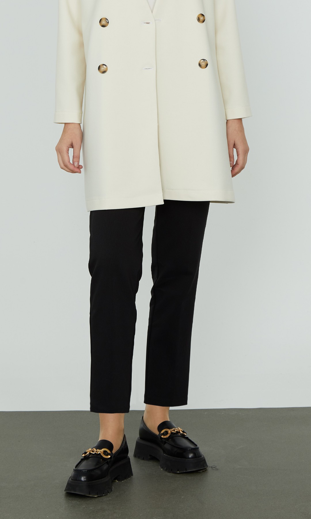 Düz Paça Pantolon Gabardin