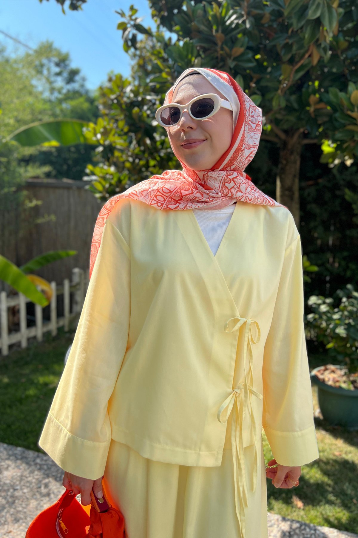 Bağcıklı Kimono Sarı