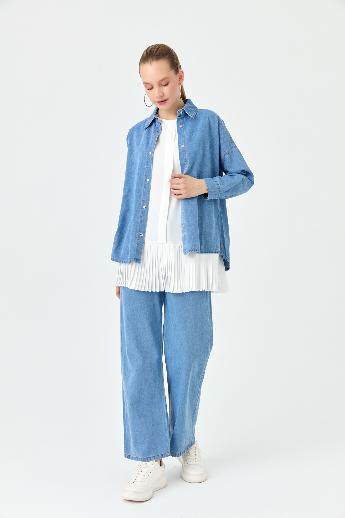 Basic Bol Paça Kot Pantolon