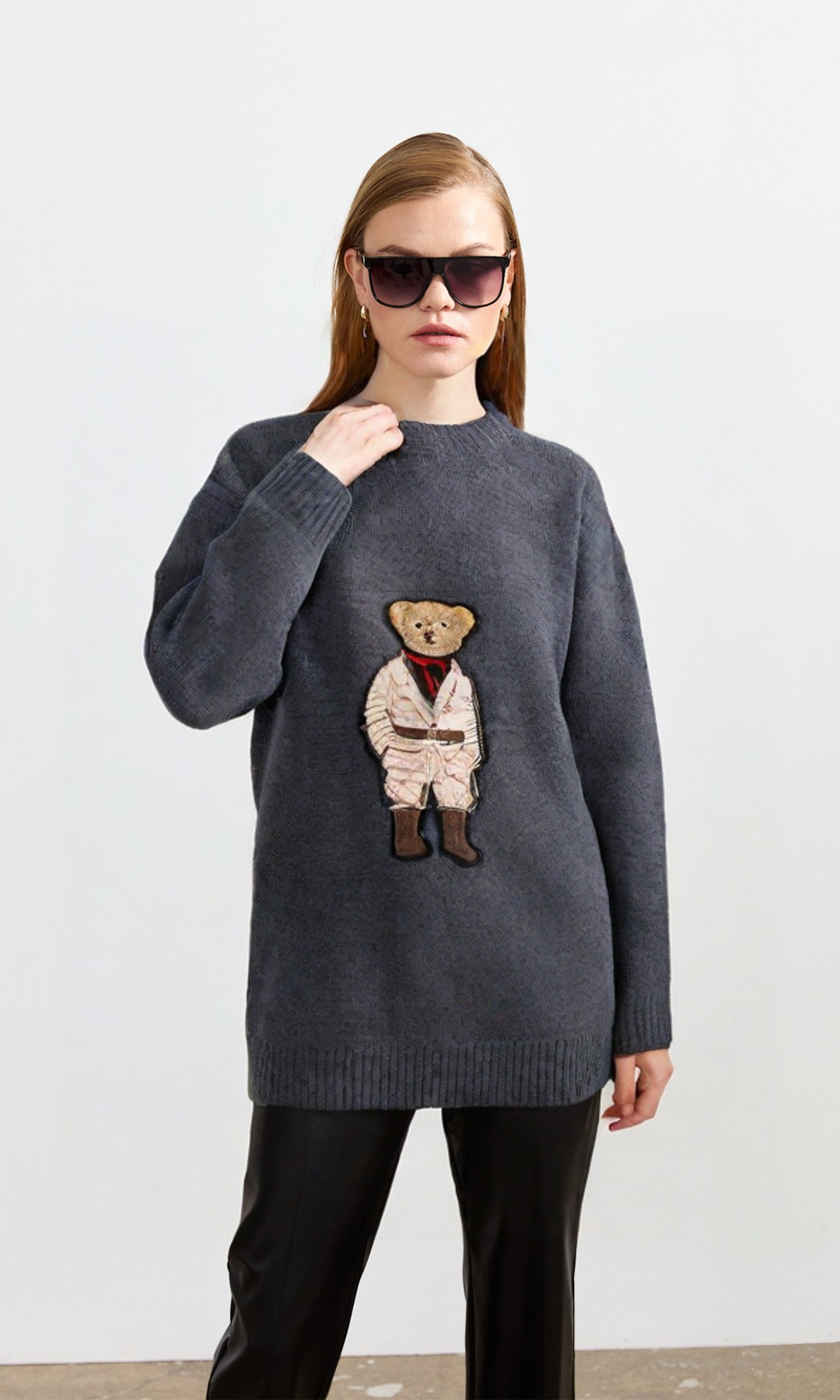 Bear Triko Kazak Gri